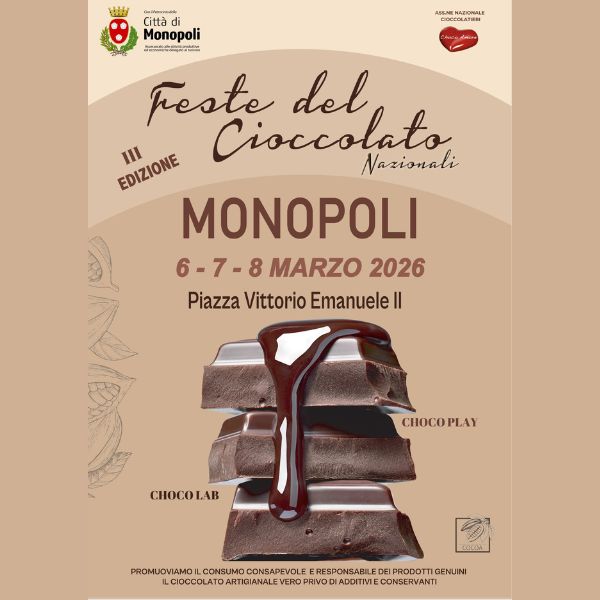 Feste del Cioccolato Artigianale - Locandina evento a Monopoli