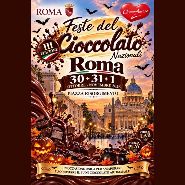 Feste del Cioccolato Nazionali - Locandina Roma Ottobre 2026